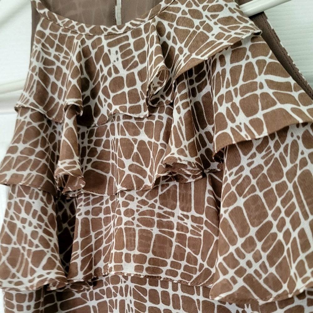 Ann Taylor Petites Women's Sleeveless Ruffled Top Size 00 - Picture 5 of 11